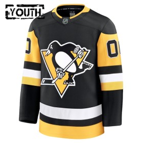 Barn Ishockey Pittsburgh Penguins tröja med eget tryck Fanatics Premium 2024-25 Svart Hemma